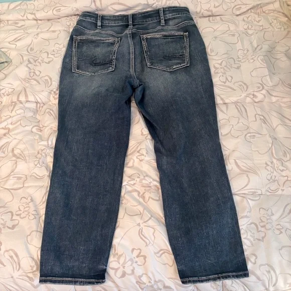 Silver Jeans Co. Avery Skinny Crop Jeans - Picture 5 of 15